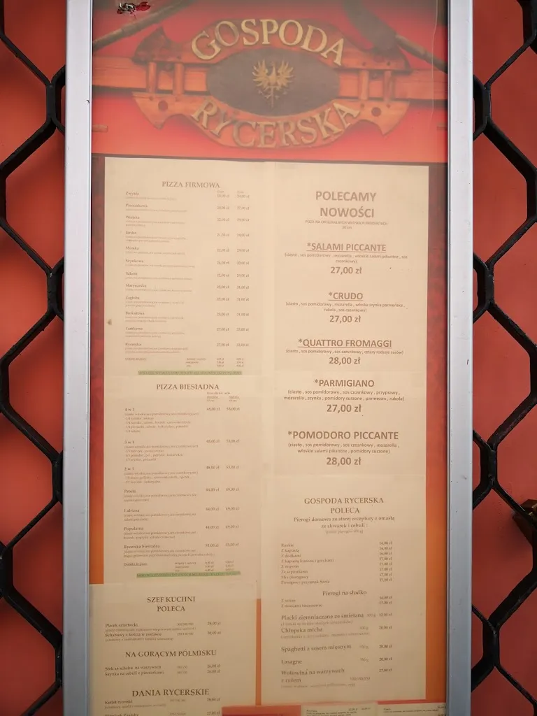 Menu_Gospoda Rycerska_Poland_immagine_1