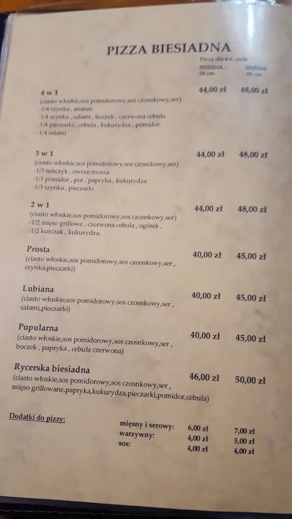 Menu_Gospoda Rycerska_Poland_immagine_4