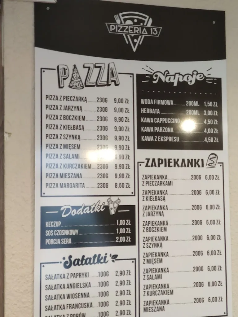 Menu_Pod 13. Pizzeria_Poland_image_4