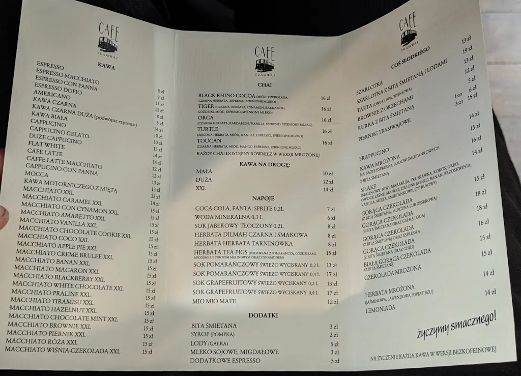 Menu_Cafe Tramwaj_Poland_image_1