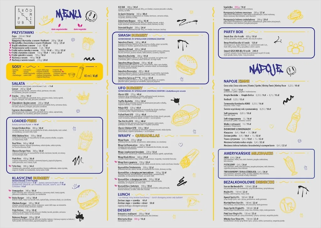 Menu_Pub Śródmieście_Poland_immagine_3