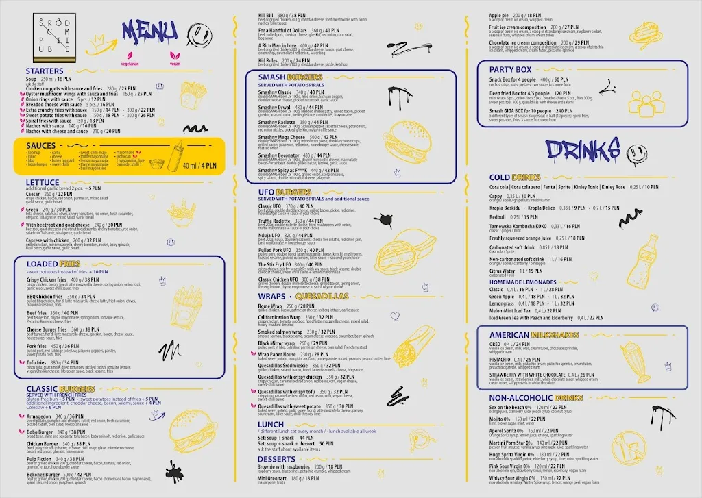 Menu_Pub Śródmieście_Poland_immagine_4