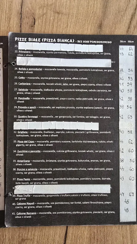 Menu_Pizzeria Grande Forno_Poland_immagine_2