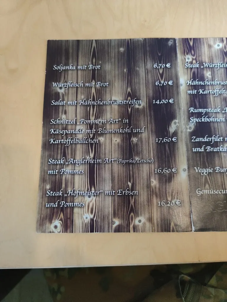 Menu_Gaststätte Anglerheim Grit Foth_Torgelow_immagine_1