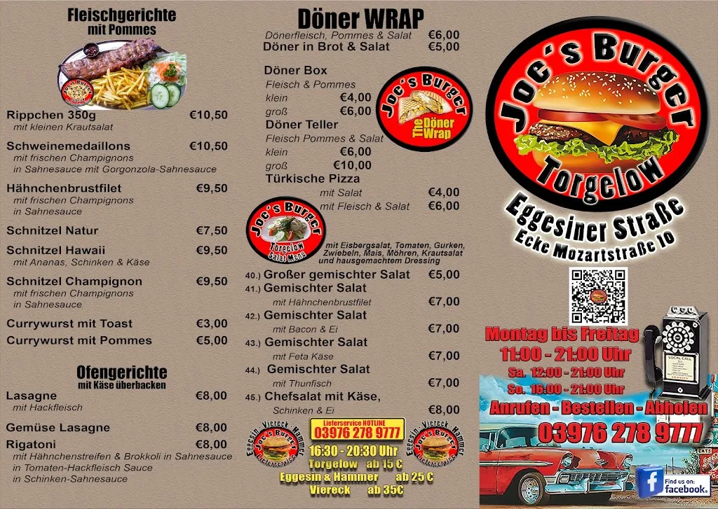 Menu_Joe's Burger - Torgelow_Torgelow_immagine_4