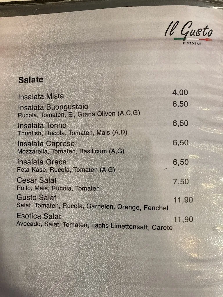Menu_Il Gusto Ristobar Italian Restaurant_Austria_image_1