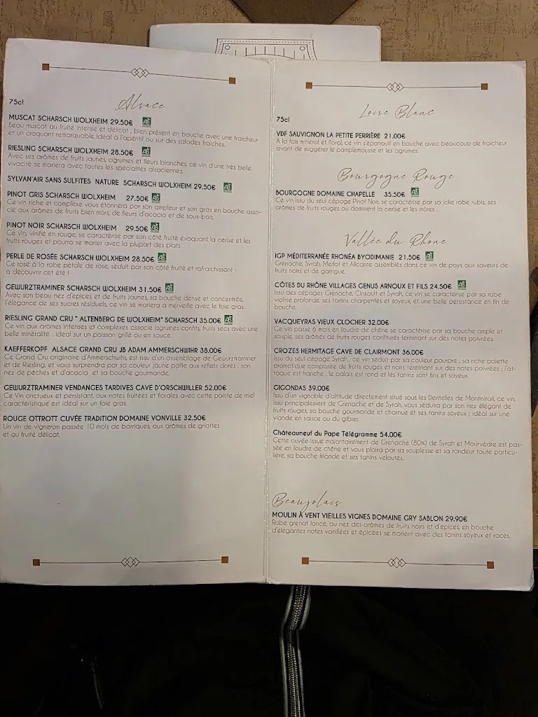 Menu_Restaurant Le Kuhn_France_immagine_3