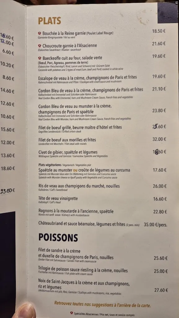 Restaurant @ Au Cerf d'or_France_menu_image_1