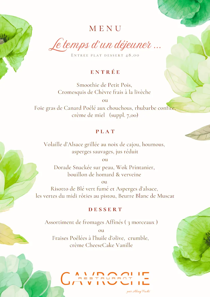 Menu_Restaurant Gavroche_France_image_1