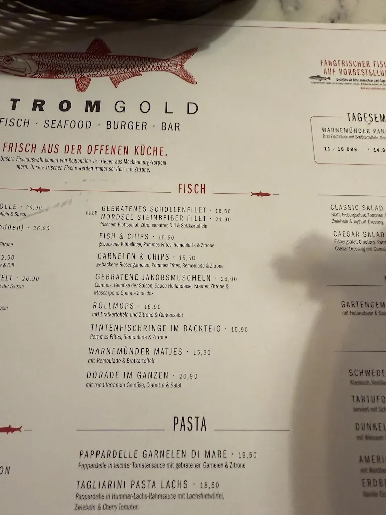 Menu_Stromgold Das Fischrestaurant Warnemünde_Rostock_immagine_3