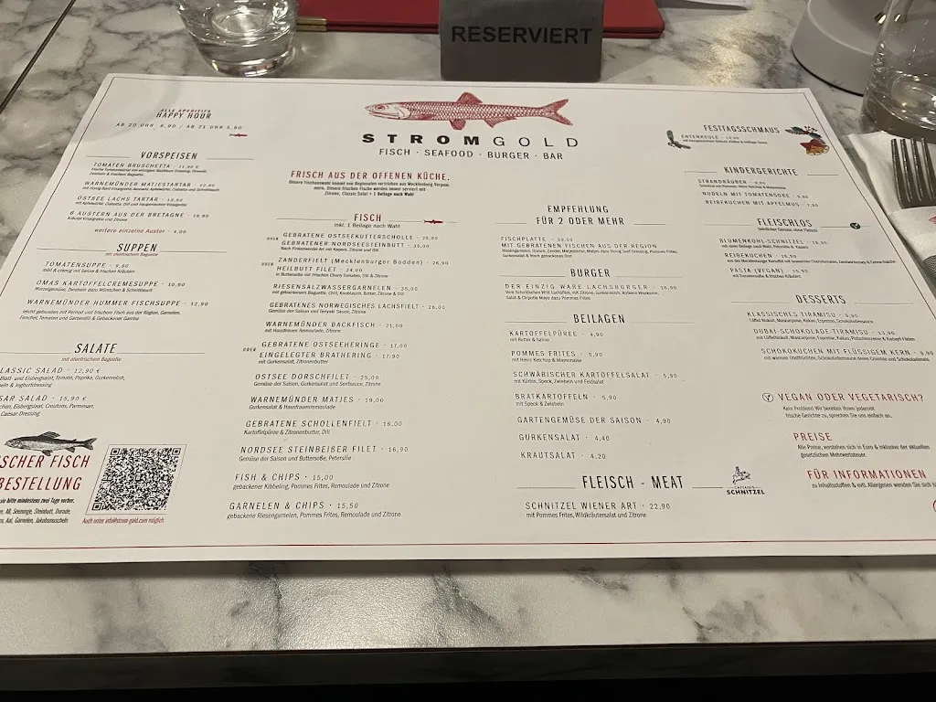 Menu_Stromgold Das Fischrestaurant Warnemünde_Rostock_immagine_4