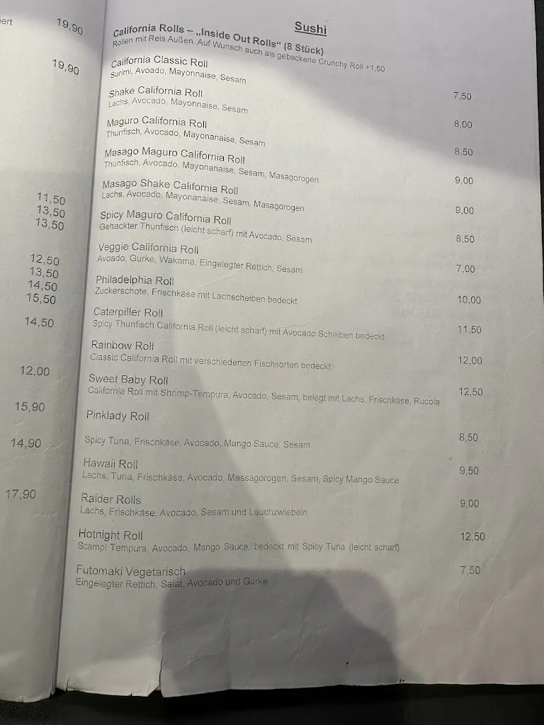 Menu_Asia Palast Warnemünde_Rostock_immagine_3