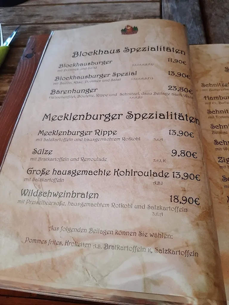 Menu_Blockhaus Boldekow_Boldekow_immagine_2