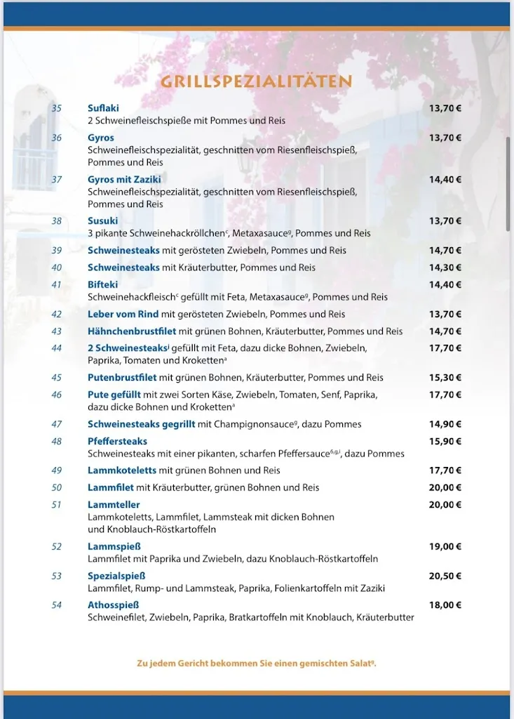 Menu_Griechisches Restaurant Athos_Ueckermünde_image_1
