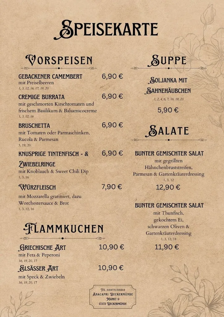 Menu_Anacapri Restaurant Ueckermuende_Ueckermünde_immagine_1