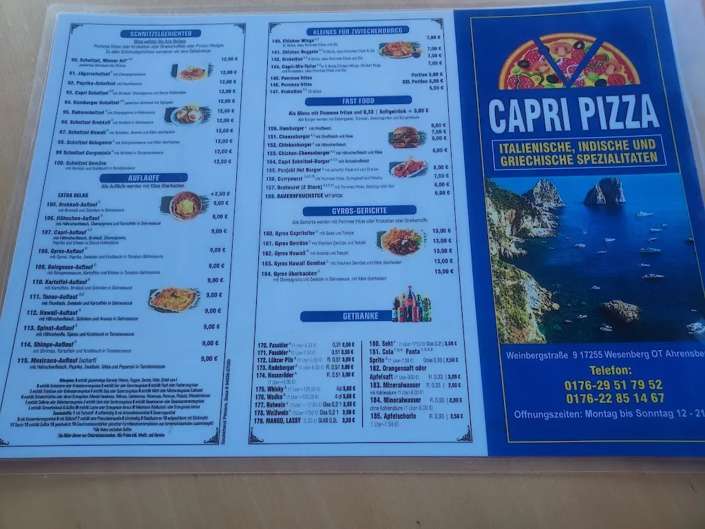 Menu_Pizza Gaststätten, Restaurants Alte Schmiede Inh. Meier Gasthaus_Wesenberg_image_4