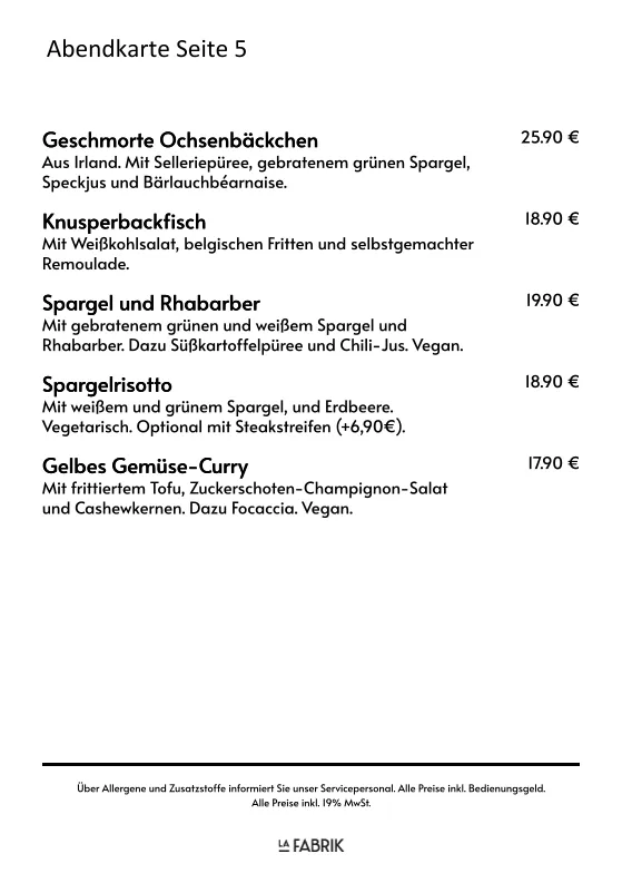 Menu_La Fabrik_Aachen_image_2