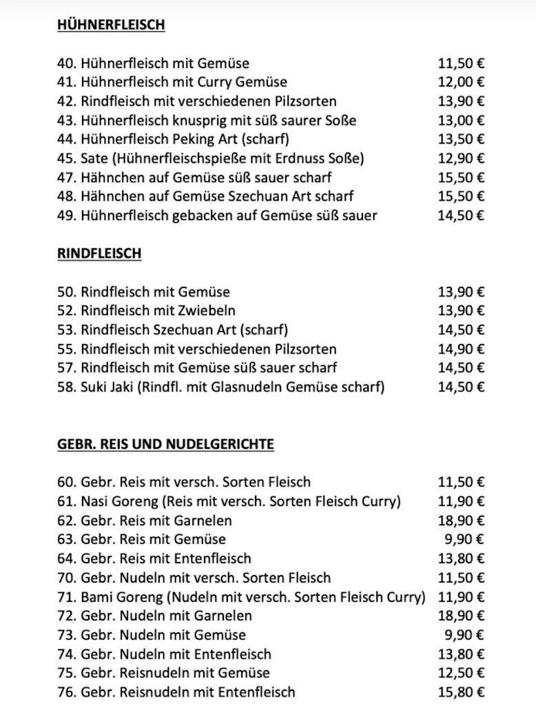 Menu_China Restaurant Gourmet Garten_Alfter_immagine_1