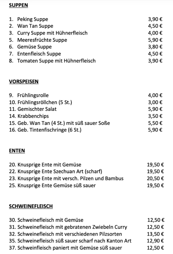 Menu_China Restaurant Gourmet Garten_Alfter_immagine_2