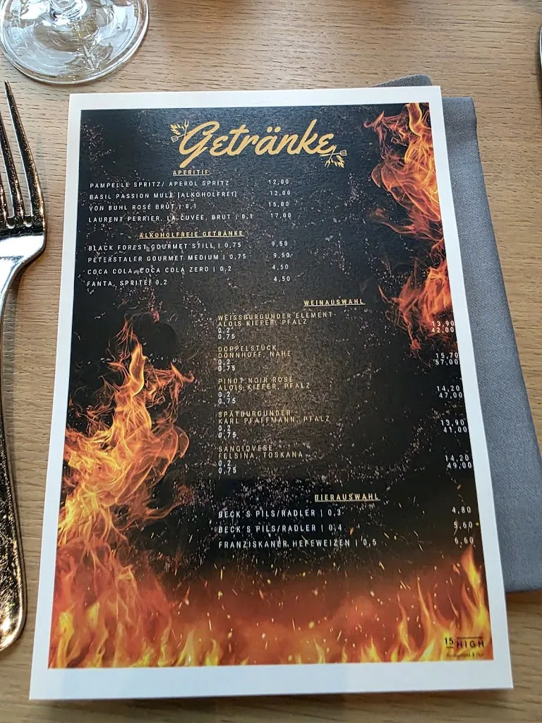 Menu_15 High Restaurant & Bar_Heidelberg_immagine_2