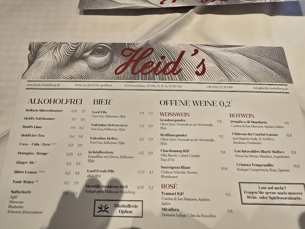 Menu_Heid's Grill & Restaurant_Heidelberg_image_1