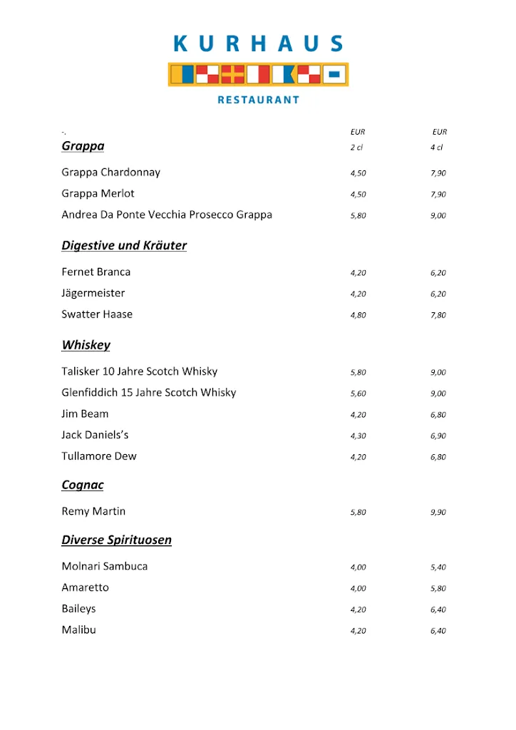 Menu_Kurhausrestaurant - Wohlfühl-Ambiente mit Meerblick_Zingst_image_2