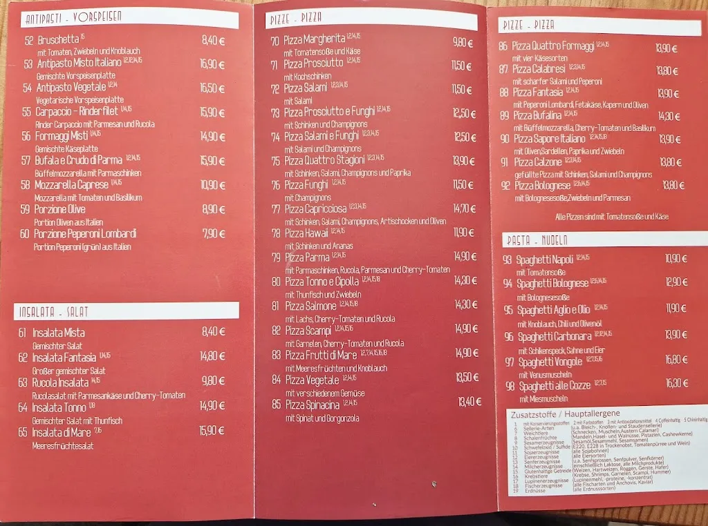 Menu_Sapore Italiano - Ristorante & Pizzeria_Zingst_image_1