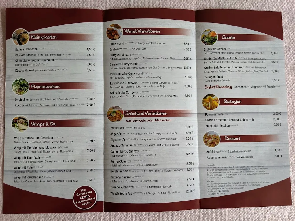 Menu_Gaststätte Tauben-Ranch bei Dorothee_Altenbeken_immagine_3