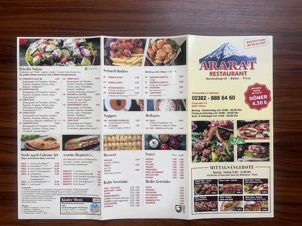 Menu_Ararat Restaurant Ahlen_Ahlen_image_2