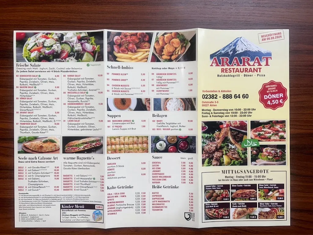 Menu_Ararat Restaurant Ahlen_Ahlen_image_3
