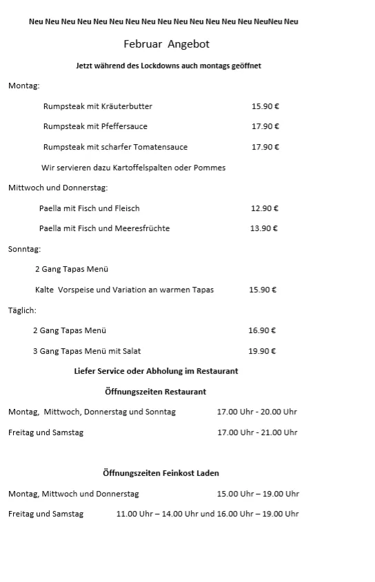 Menu_Spanische Feinkost Restaurant bei Anna_Ahlen_immagine_3