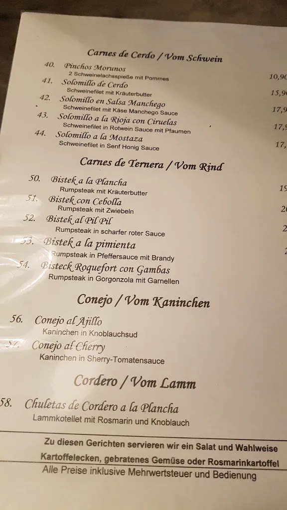 Menu_Spanische Feinkost Restaurant bei Anna_Ahlen_immagine_4