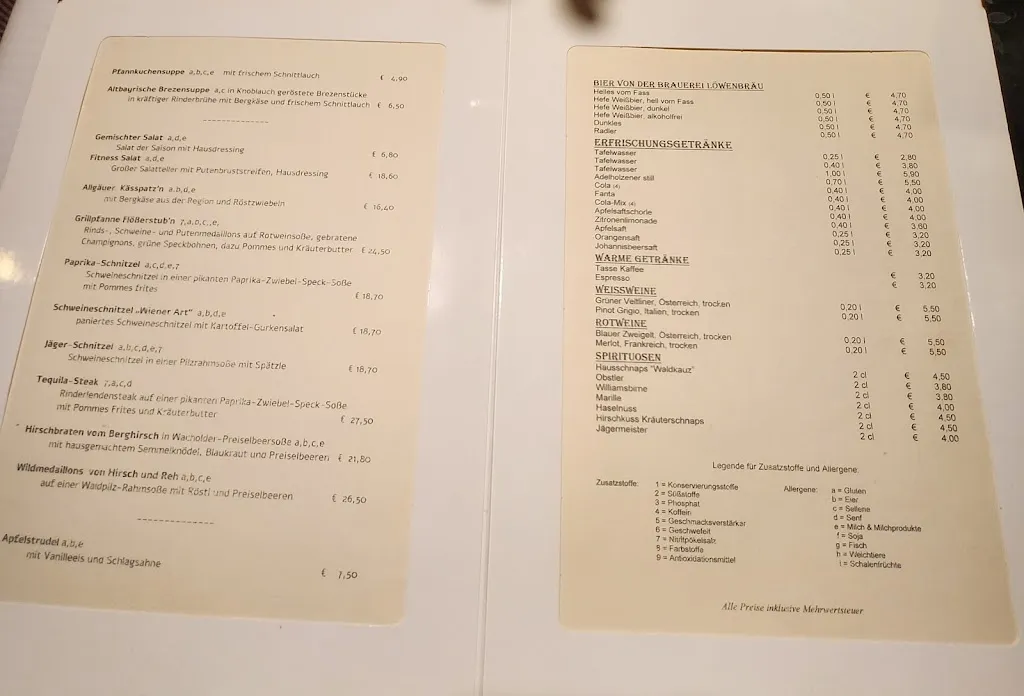 Menu_Gaststätte Flößerstube_Garmisch-Partenkirchen_image_1