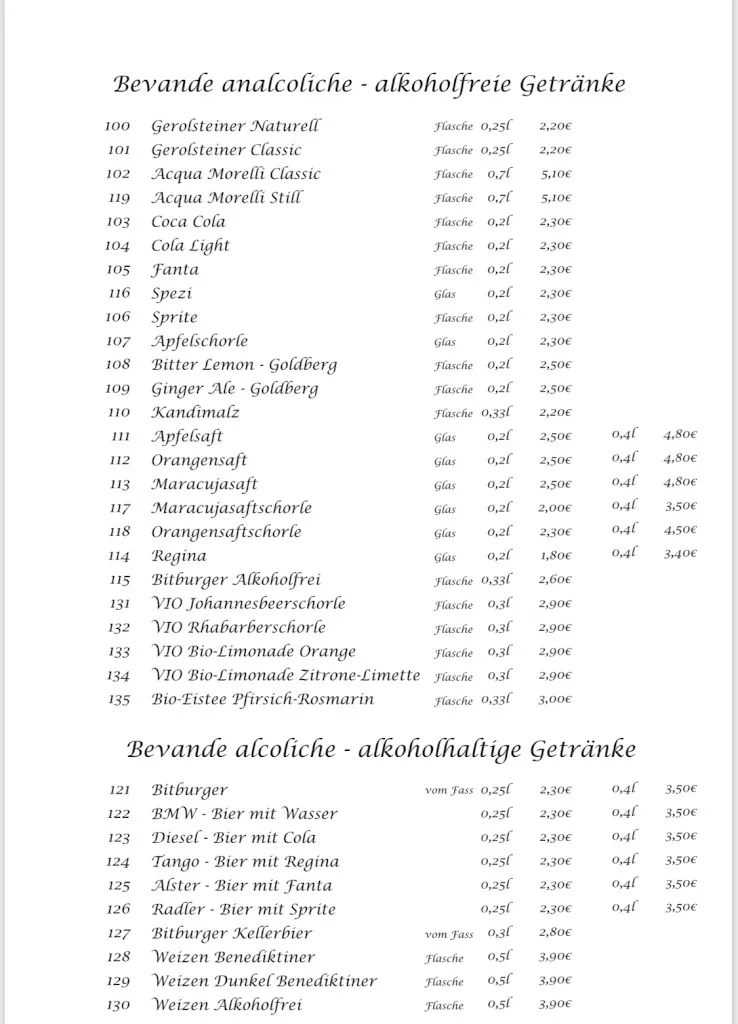 Menu_Ristorante Pizzeria Dalla Mamma_Münster_immagine_1