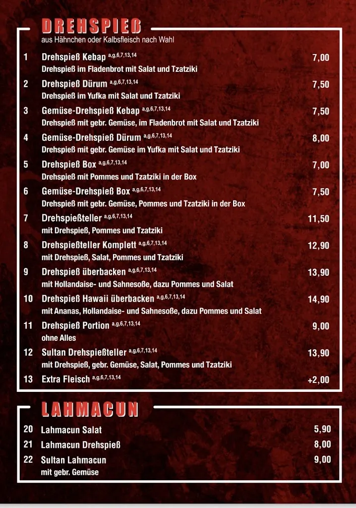 Menu_Sultan of döner_Alsdorf_immagine_4