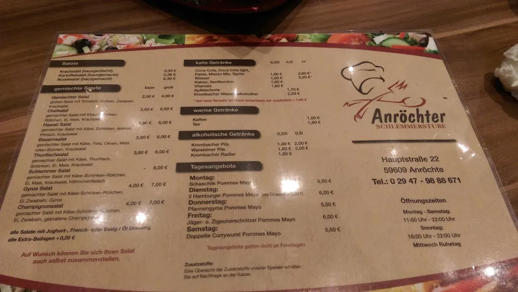 Menu_Anröchter Schlemmerstube_Anröchte_immagine_4