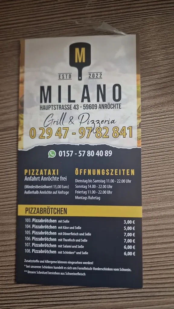 Menu_Pizzeria Milano_Anröchte_immagine_4