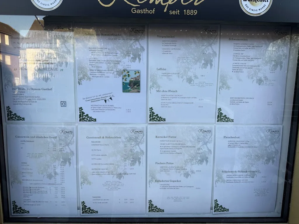 Menu_Gasthof Kemper_Erwitte_image_1