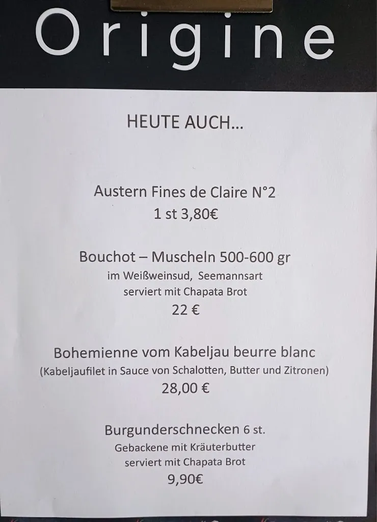 Menü_Origine Restaurant Bistro_Attendorn_Bild_3
