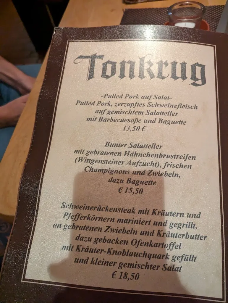 Menu_Gaststätte Tonkrug_Berleburg_immagine_1