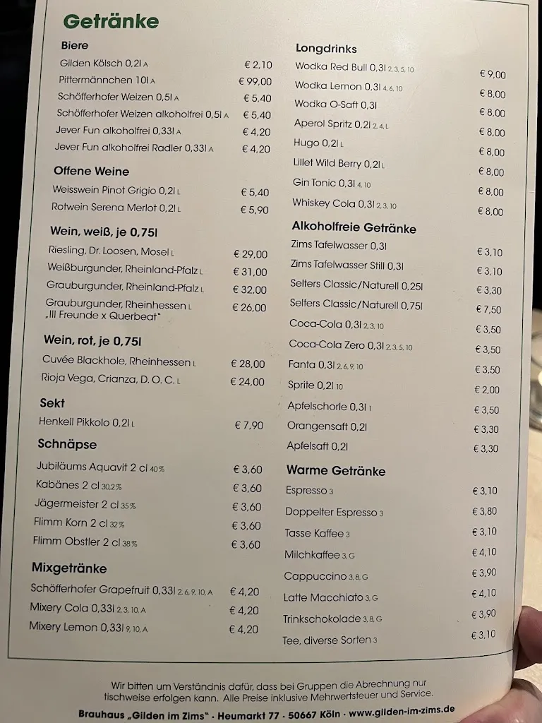 Menu_Gilden im Zims “Heimat kölscher Helden”_Köln_immagine_3