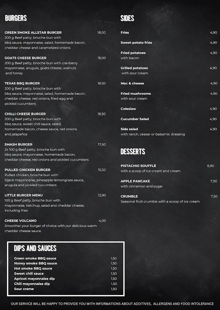 Menu_Green Smoke Cologne - BBQ Restaurant Köln_Köln_image_1