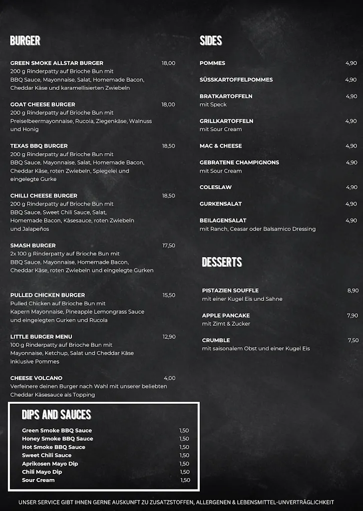 Menu_Green Smoke Cologne - BBQ Restaurant Köln_Köln_image_2