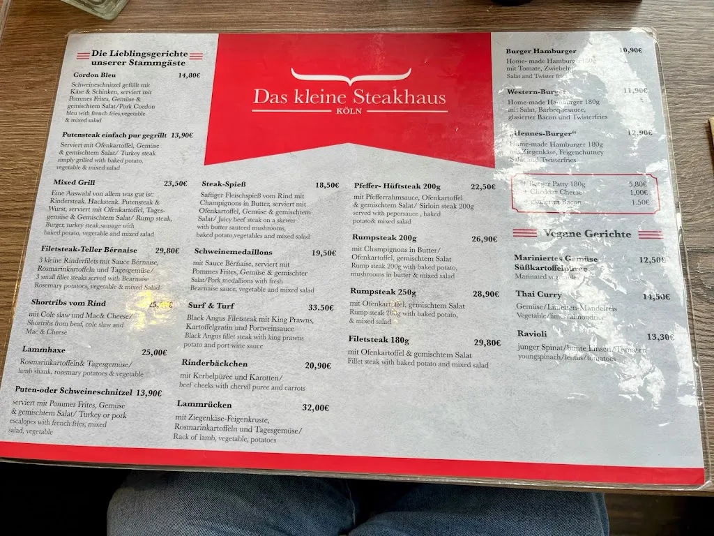 Menu_The Small Steakhouse_Köln_image_1