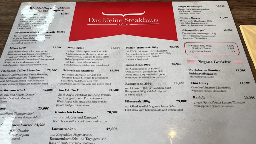 Menu_The Small Steakhouse_Köln_image_4