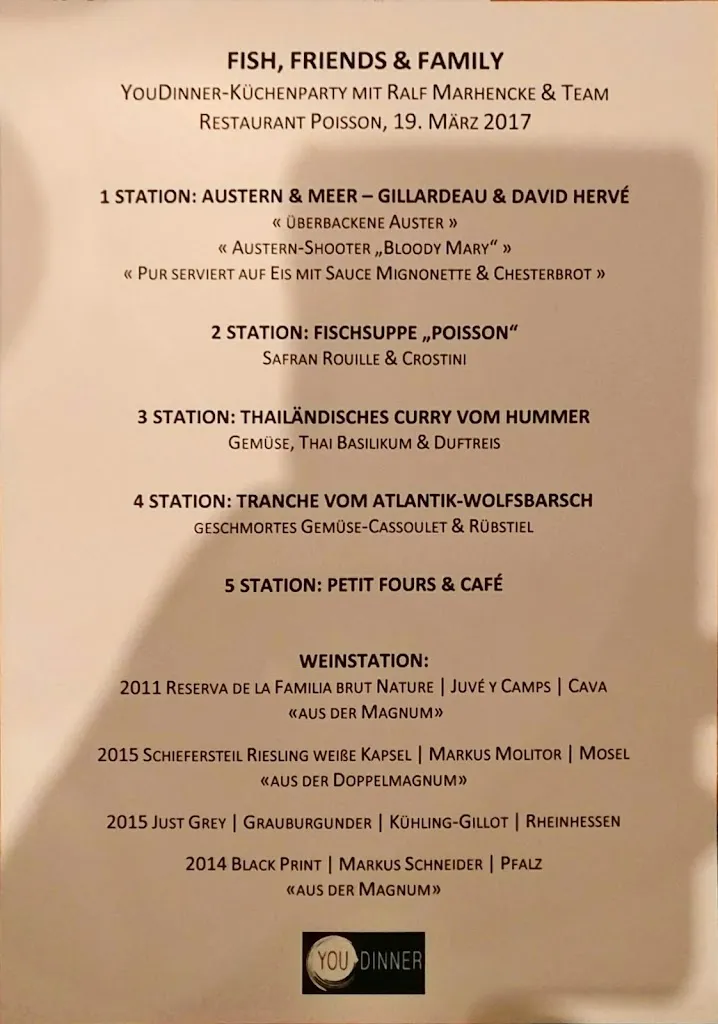 Menu_Restaurant Poisson_Köln_immagine_2