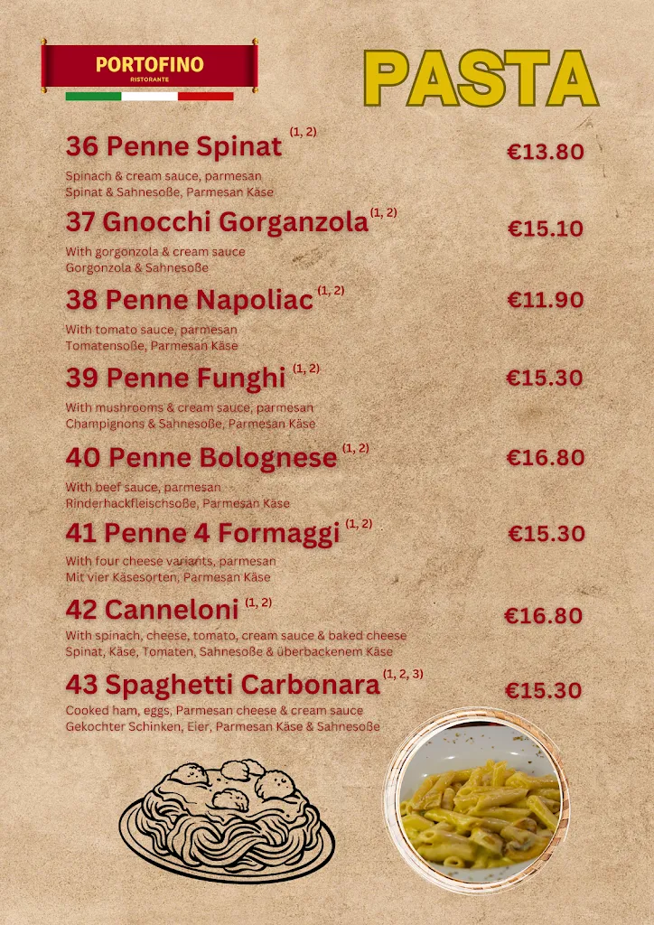 Menu_Portofino Ristorante_Köln_image_1