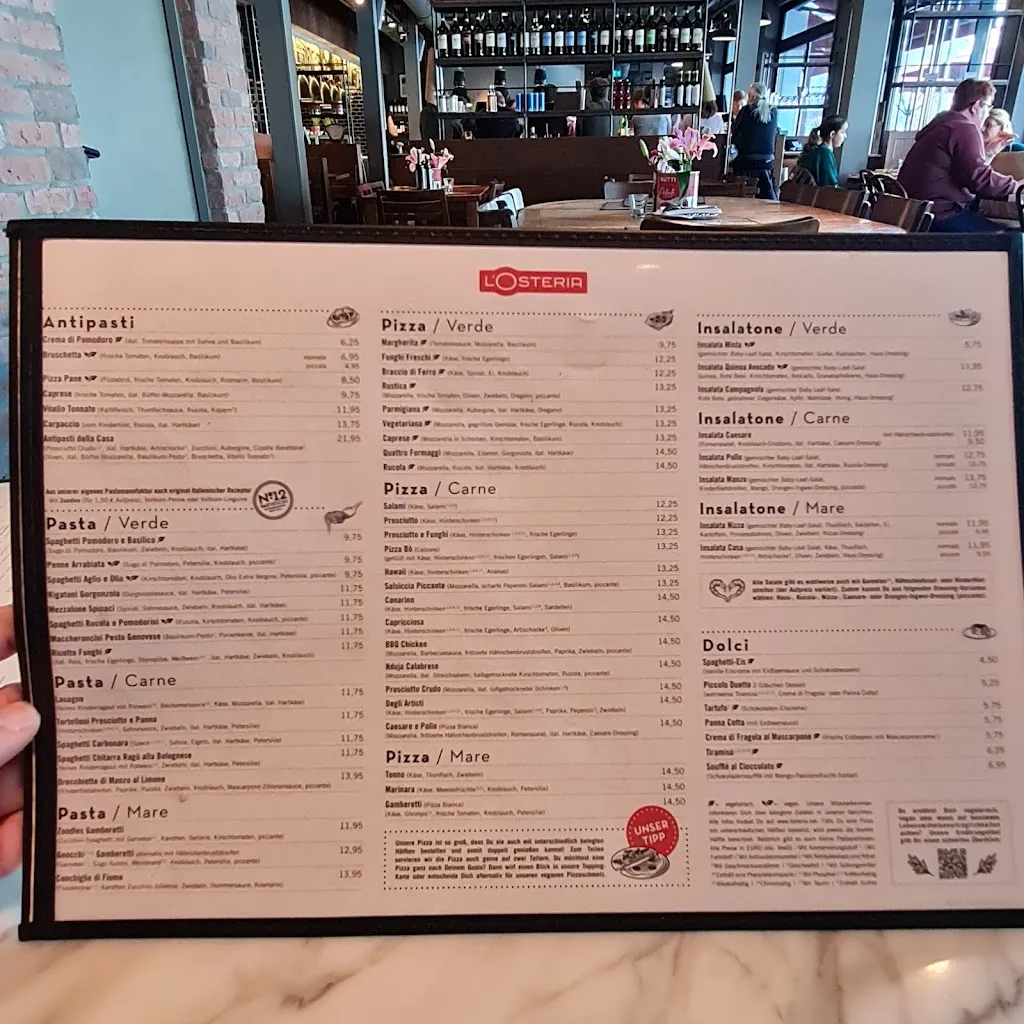 Menu_L'Osteria Köln Hahnenstraße_Köln_image_1