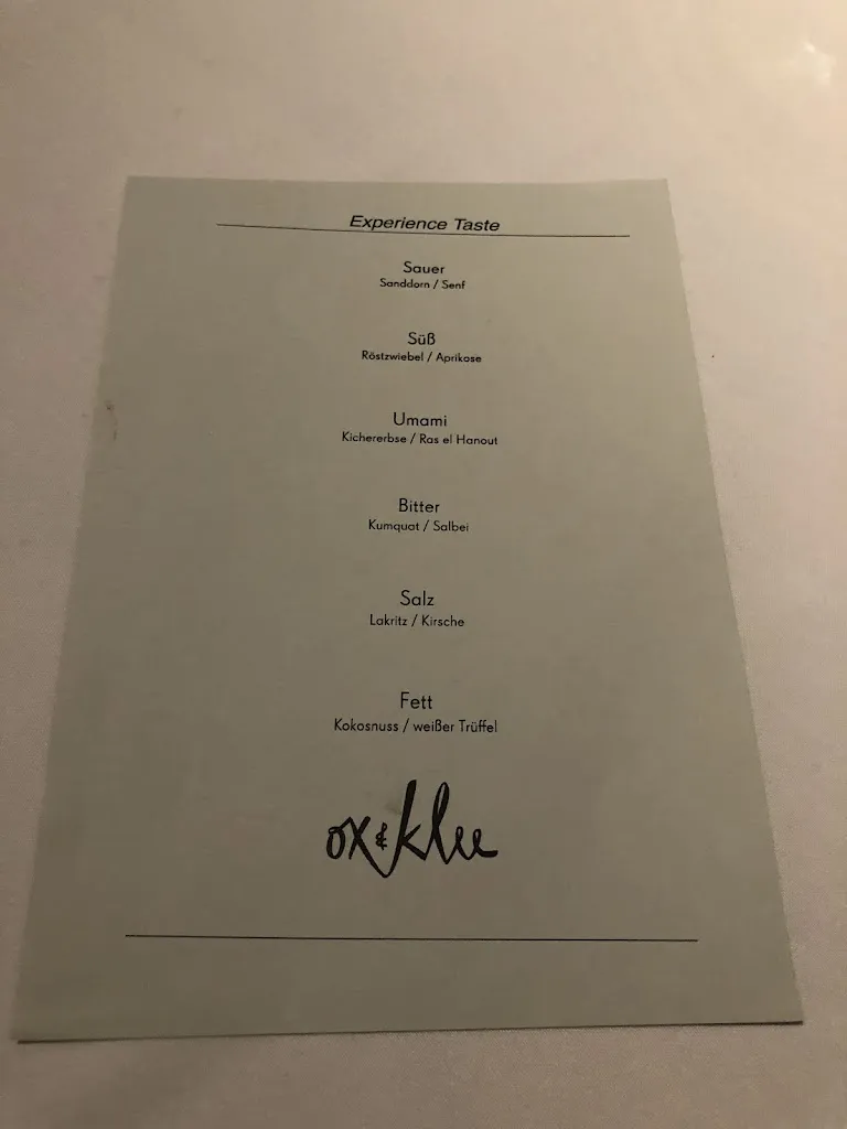 Menu_Ox & Klee - Köln_Köln_immagine_3