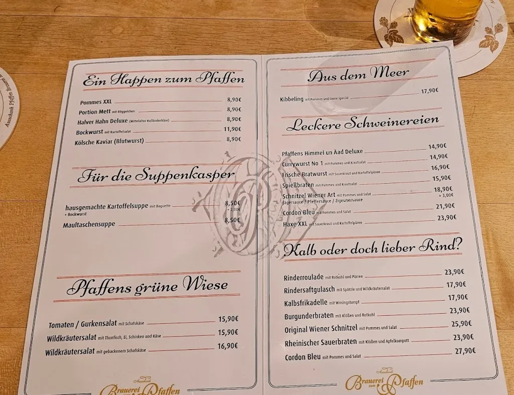 Menu_Brauerei Pfaffen_Köln_image_1